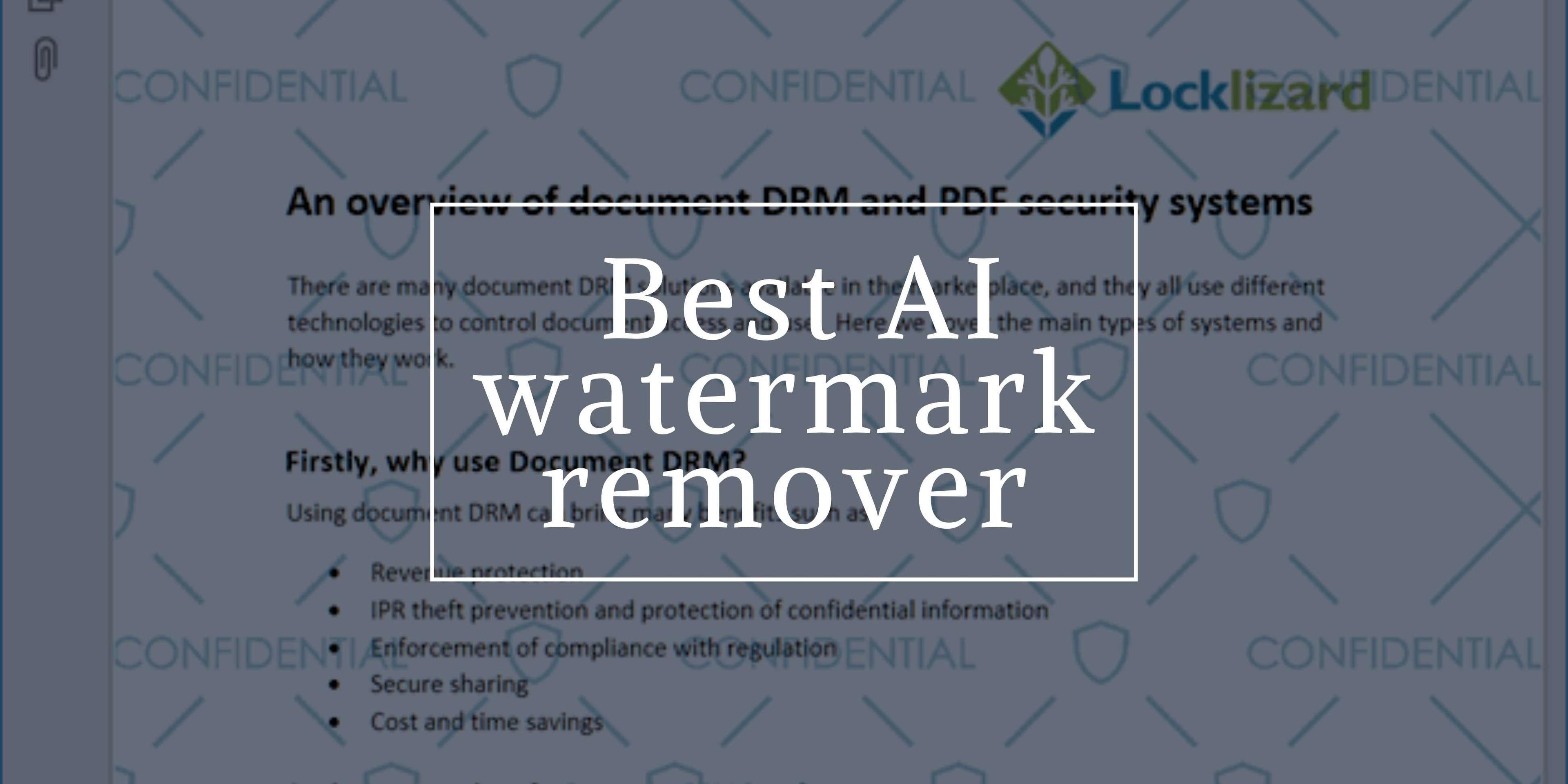 4 Best Free AI Watermark Remover Online
